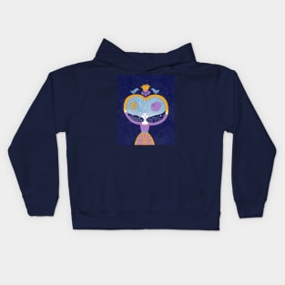 Sleep Goddess and the power of the feminine Kids Hoodie